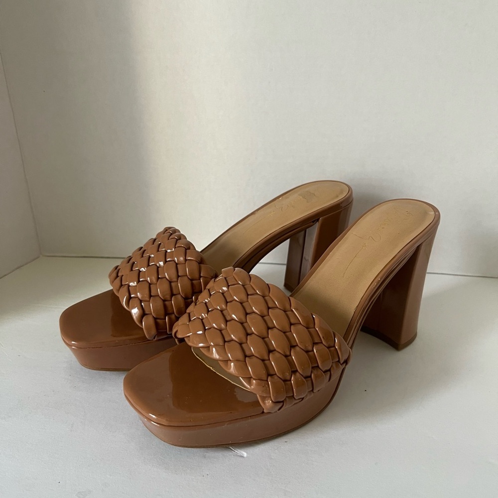 Rachel Zoe Tan Platform Sandals